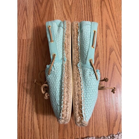Sperry Top Sider Slip-On Carrefour Retro Woven Flat Loafers Aqua 8.5 - Picture 5 of 12